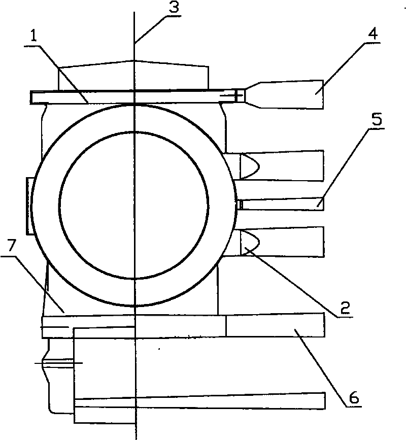 Method for producing voltage-bearing aluminum alloy tank body of ultra-high voltage switch by V-process