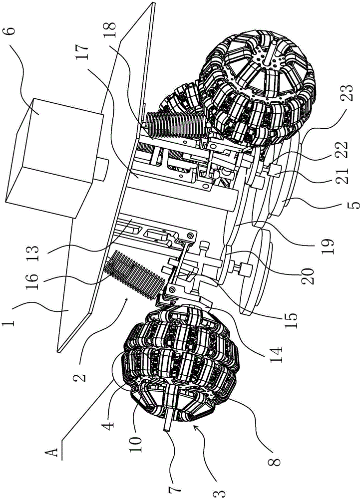 Vessel rust remover capable of moving in multiple directions