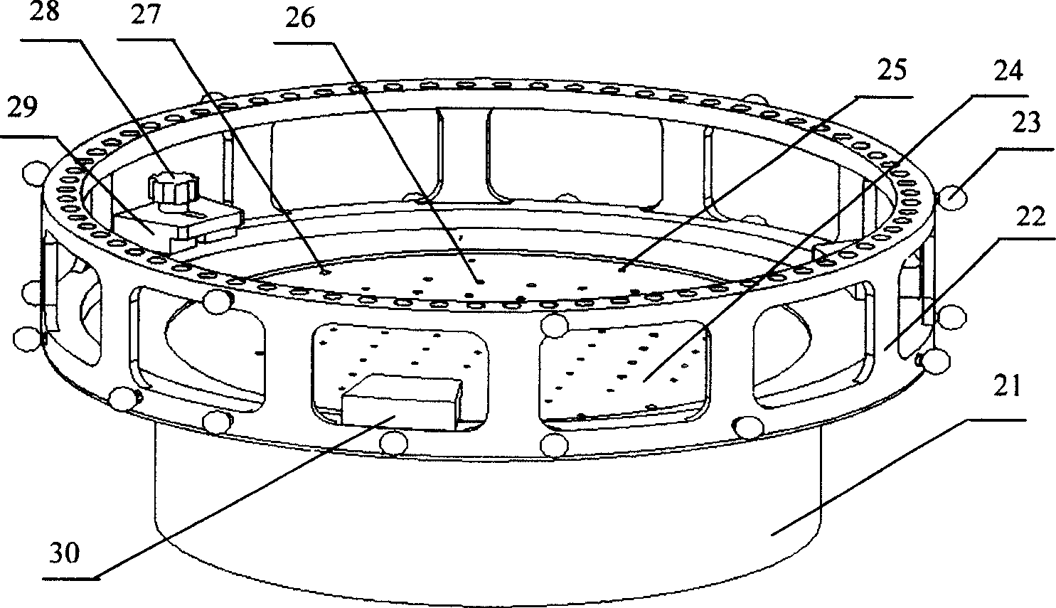 Disassembling C type arm alignment target