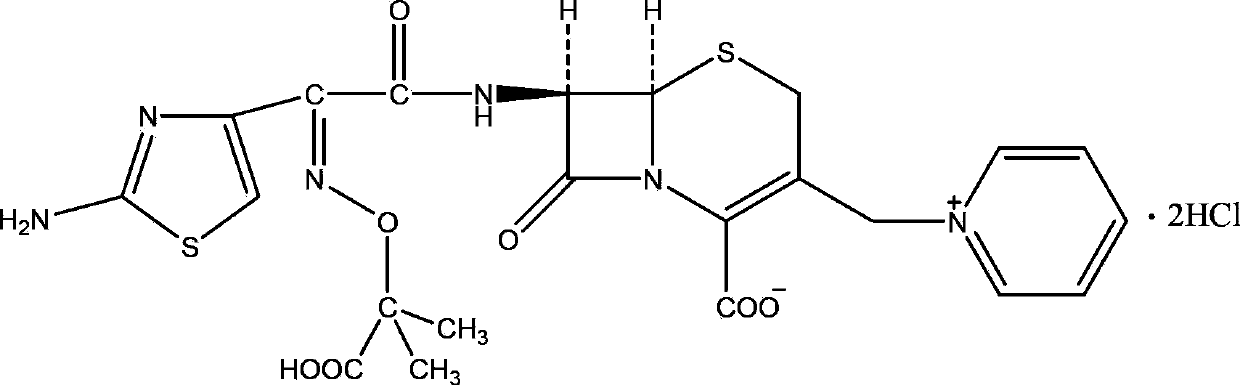 Method for preparing ceftazidime hydrochloride