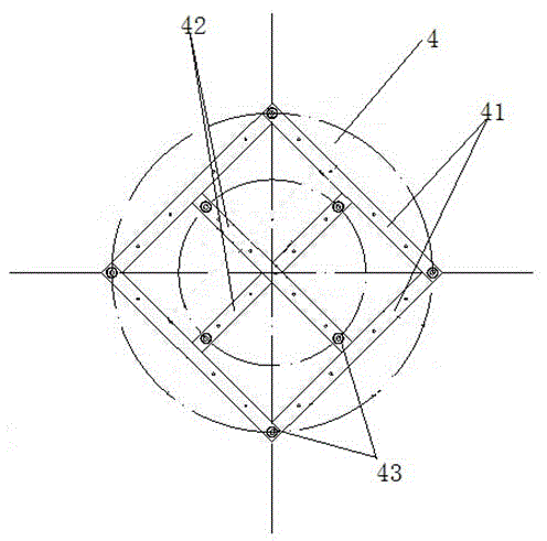 High-precision mounting method of target center substrate and sealing cylinder pedestal