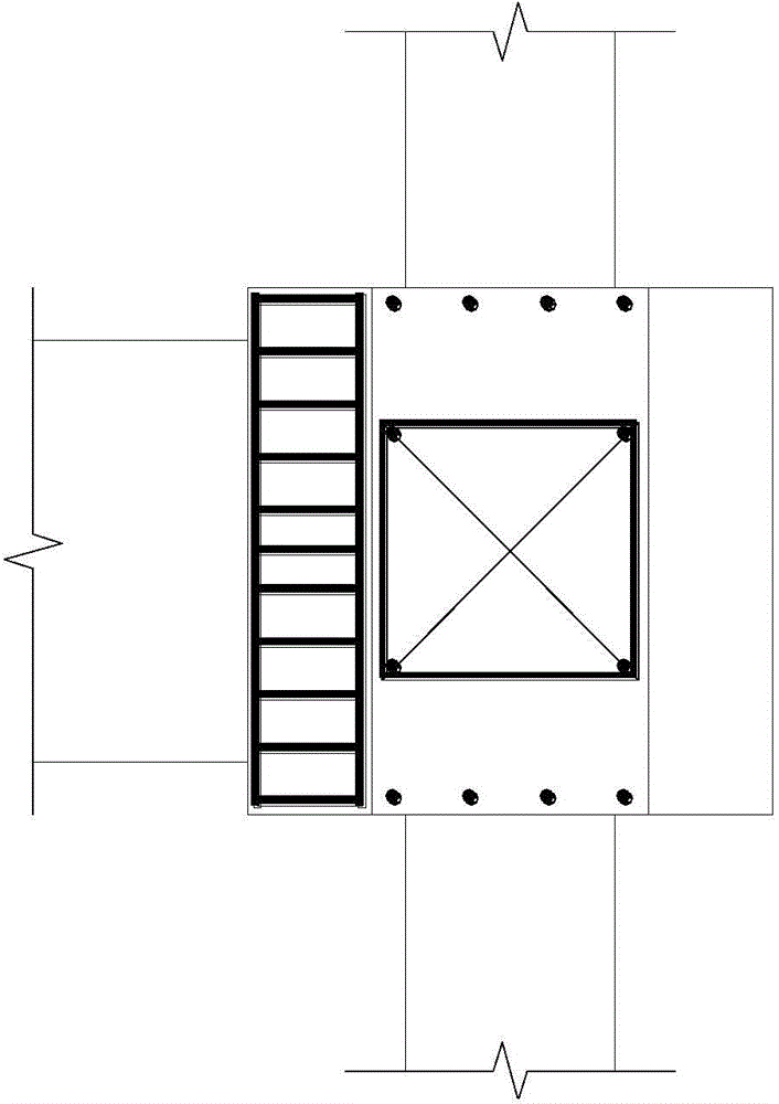 Hinging joint structure of large-span prestressed concrete framed girder