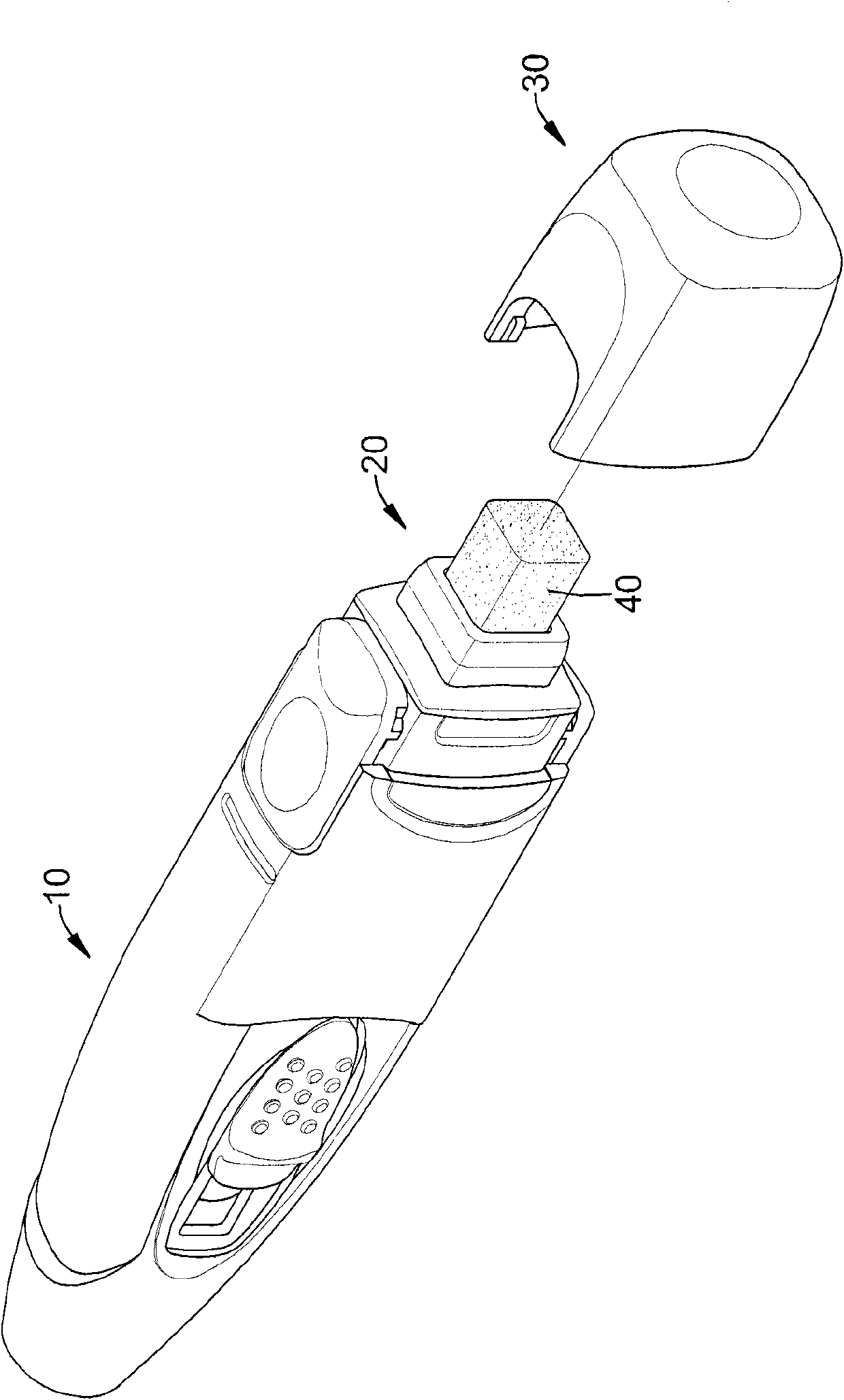 Stationery with eraser fixing device