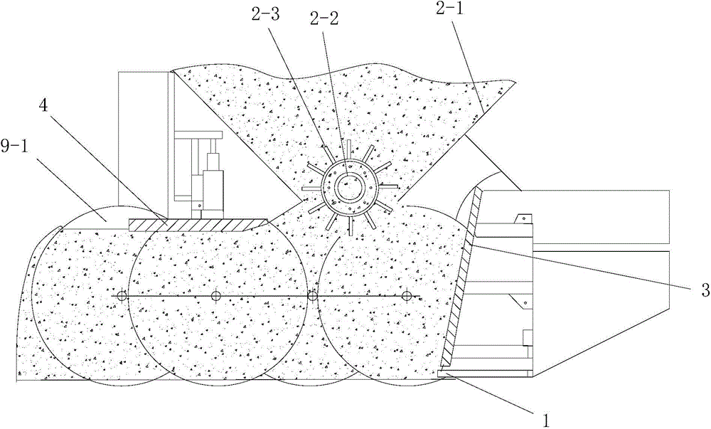 A concrete pavement paving device and paving method based on weaving mechanism