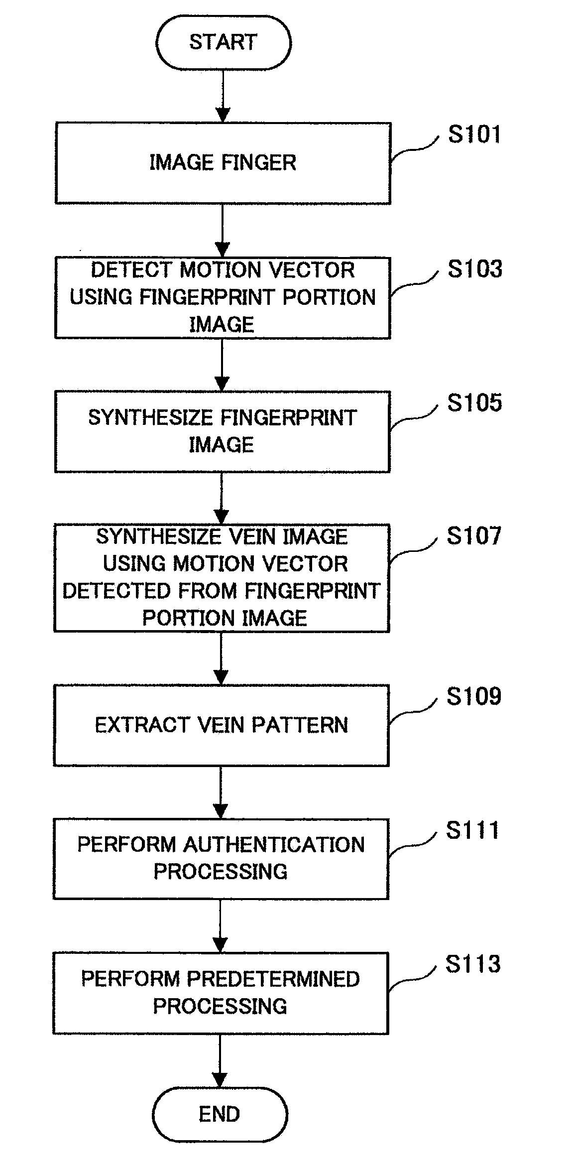 Vein authentication device and vein authentication method