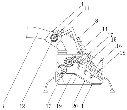 Multi-type waste chopping and separating device for archives