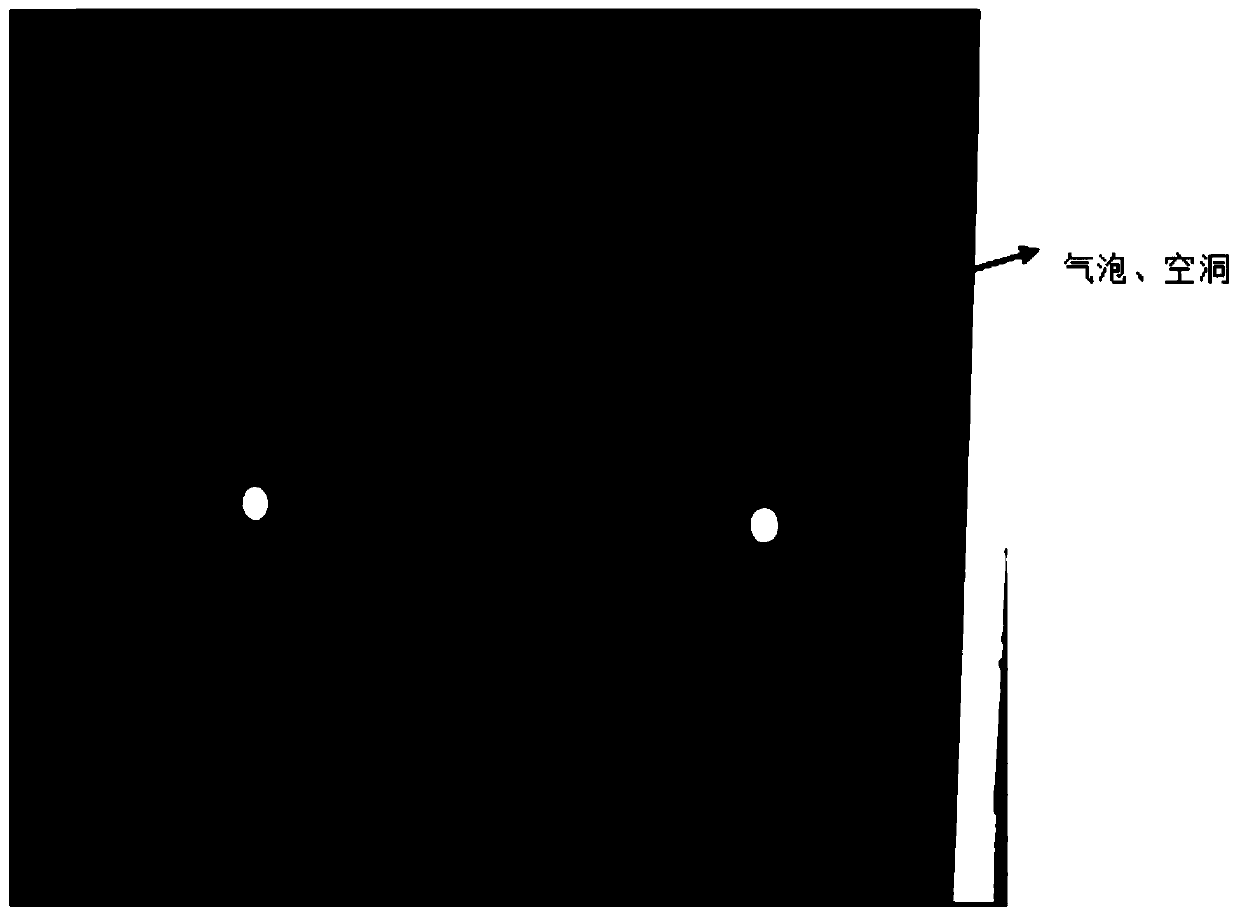 Process for reducing soldering hole rate of soldered printed board by adopting polytetrafluoroethylene block