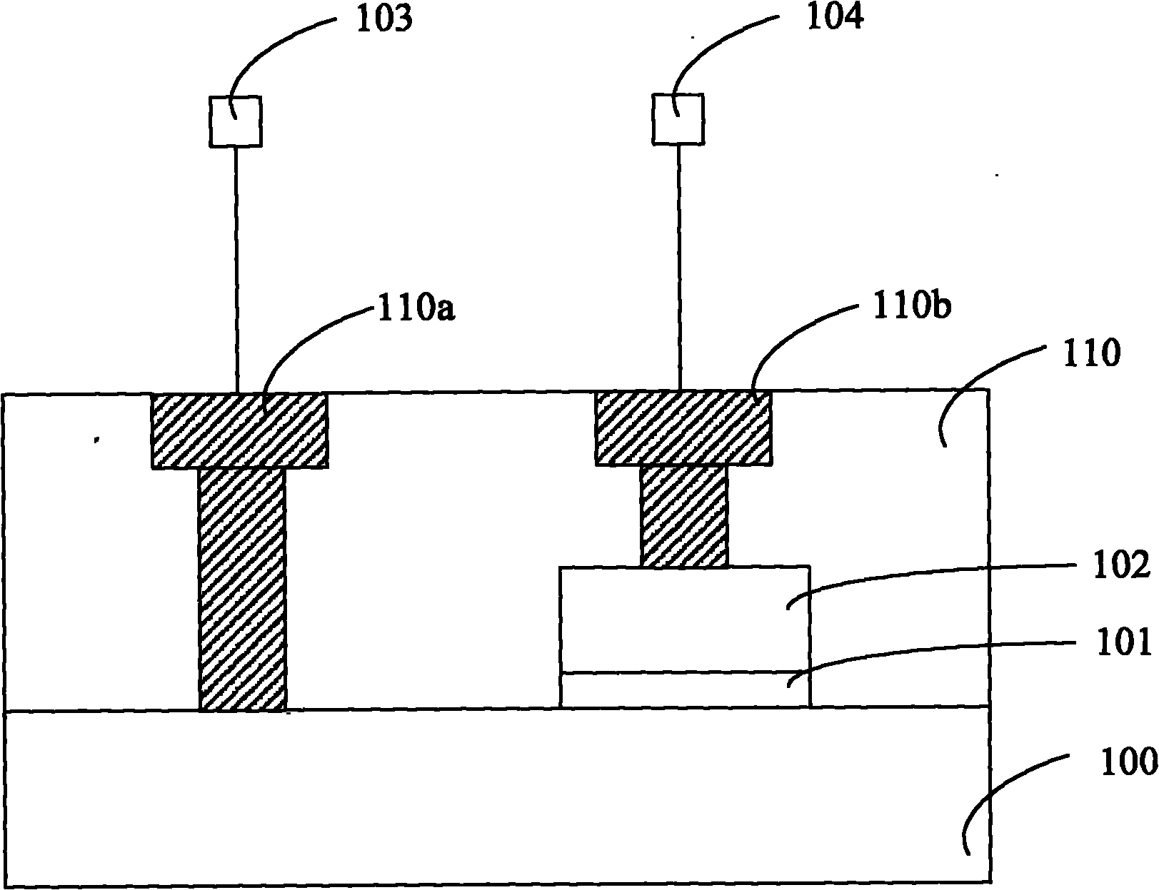 Structure and method for testing integrity of grid oxide layer and dielectric layer