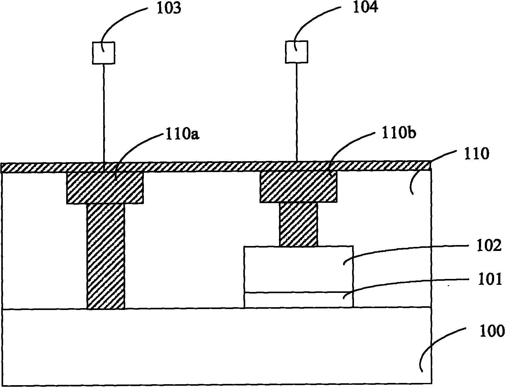 Structure and method for testing integrity of grid oxide layer and dielectric layer