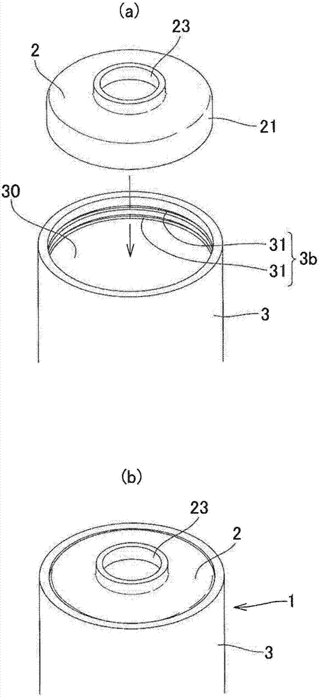 A metal tabular body and columnar body riveting assembling product and a method and a device for manufacturing the same