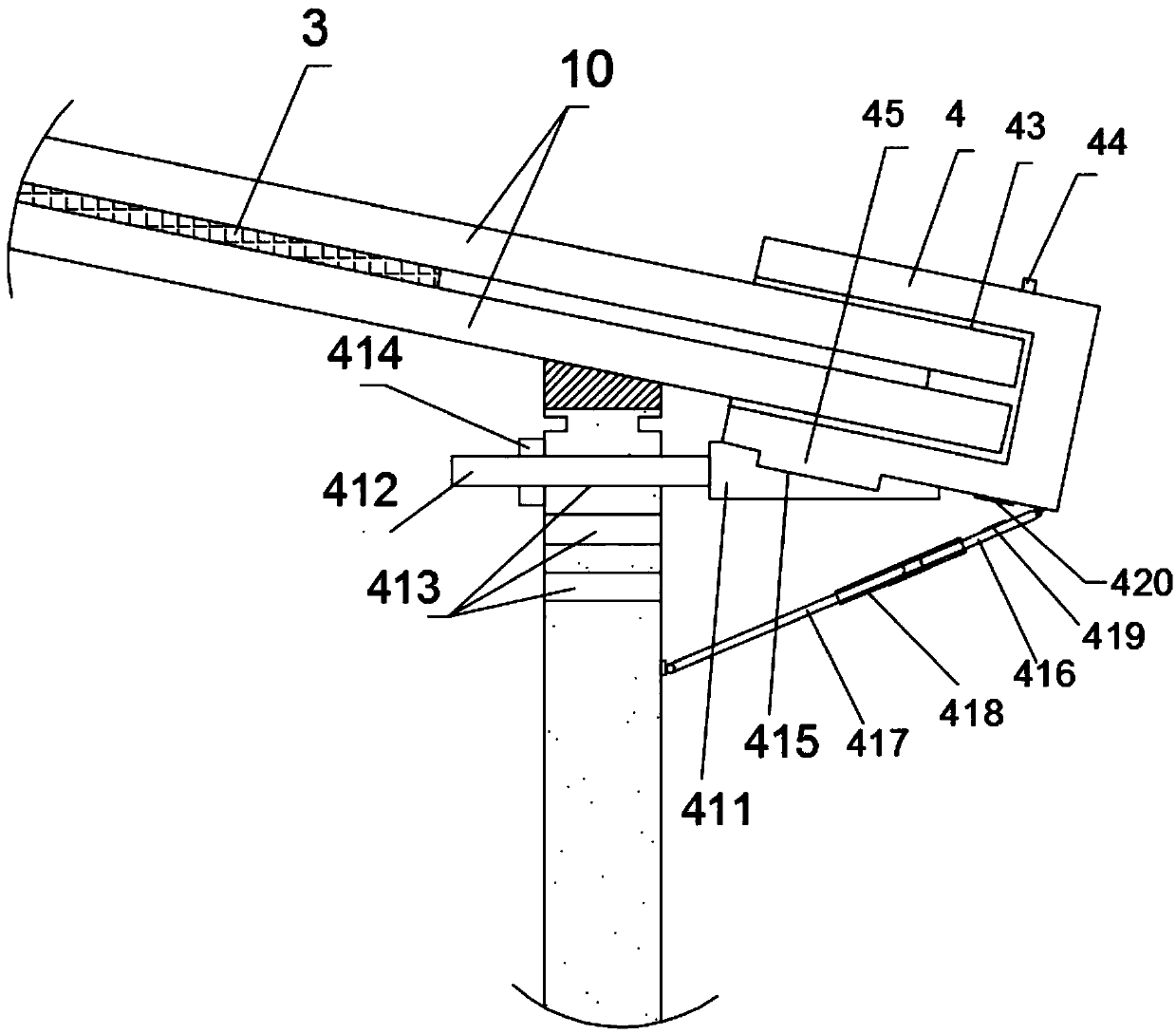 Steel pipe transport truck