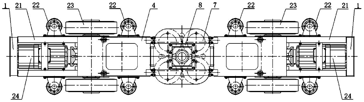 Sky train bogie