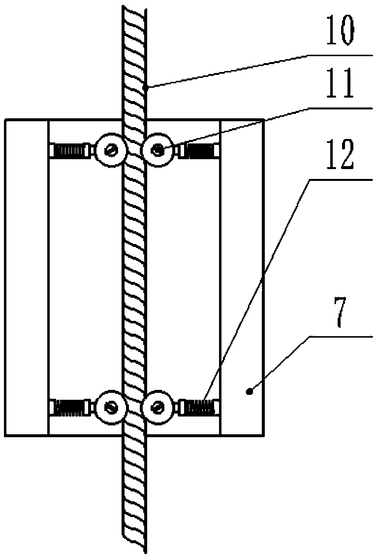 Online prediction system and method for remaining service life of elevator traction steel wire rope