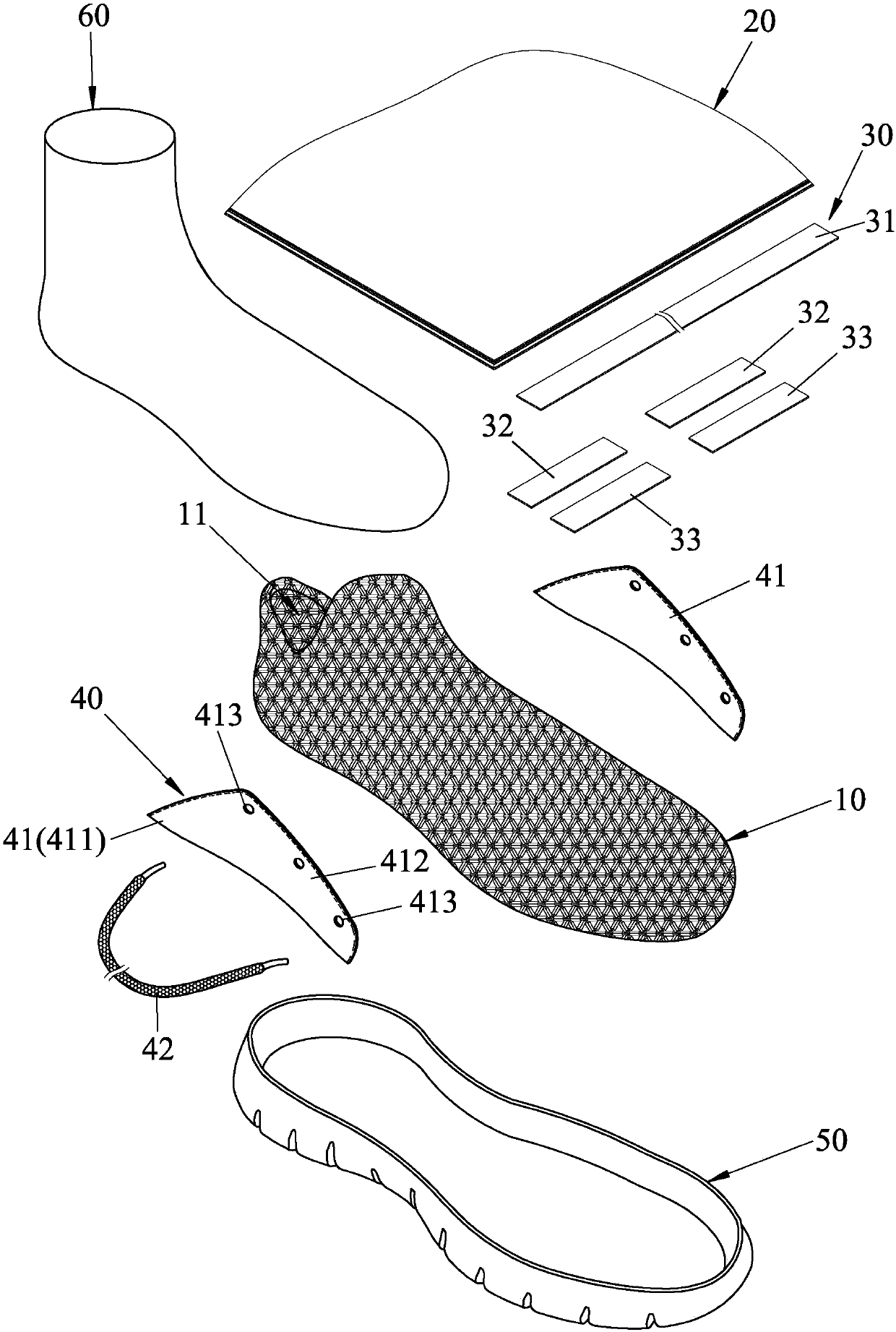 Method of Making Moisture-Permeable Waterproof Shoe