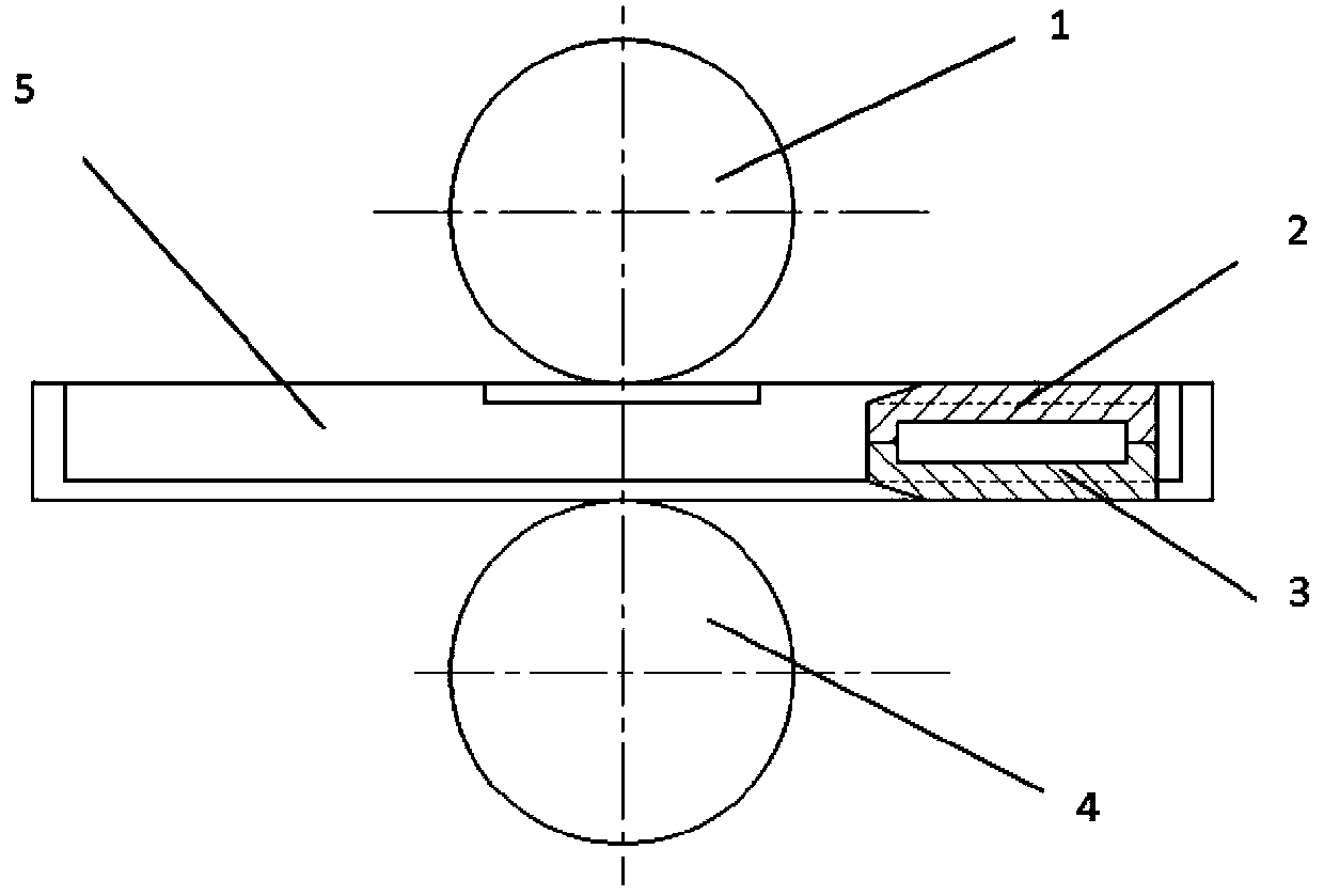 Magnesium alloy variable section rolling and die pressing compound forming device and forming method