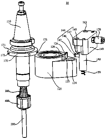 External-cooling-into-internal-cooling tool handle and external-cooling-into-internal-cooling tool handle assembly