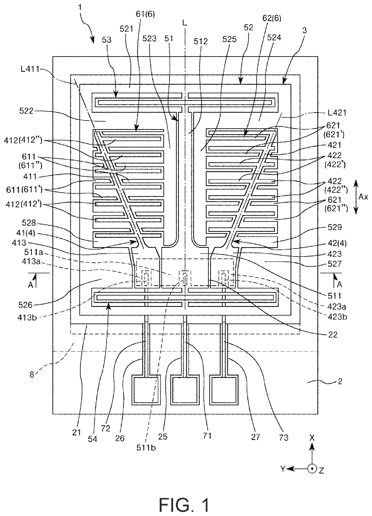 Physical quantity sensor, physical quantity sensor device, electronic apparatus, and vehicle