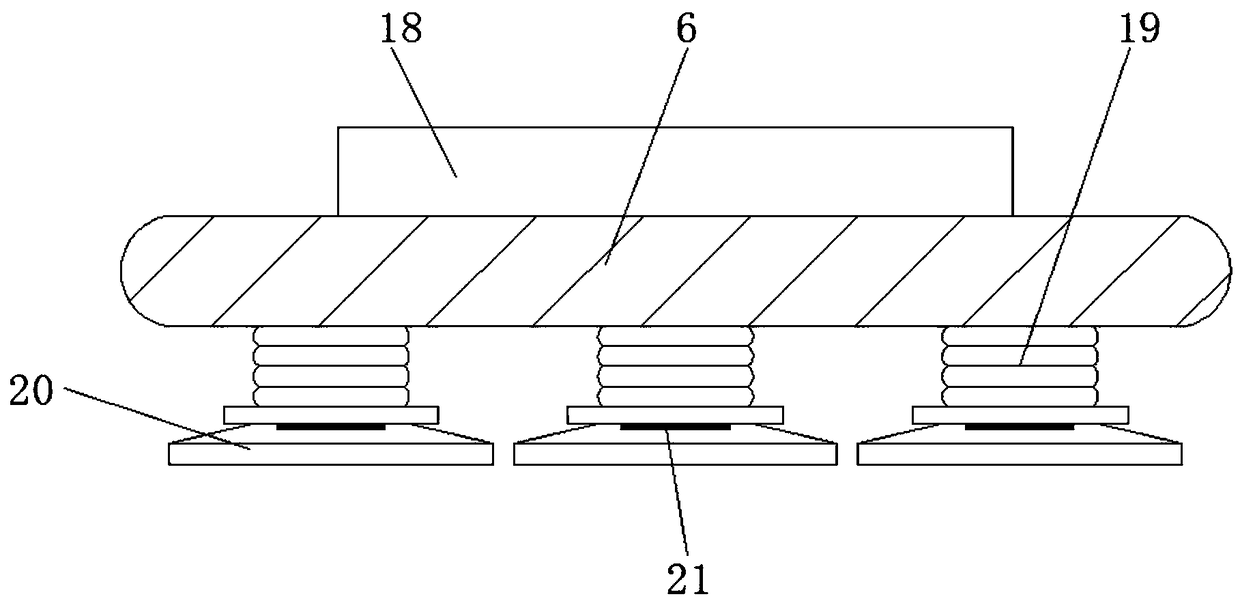 Grinding device capable of conveniently collecting chips for glass substrate