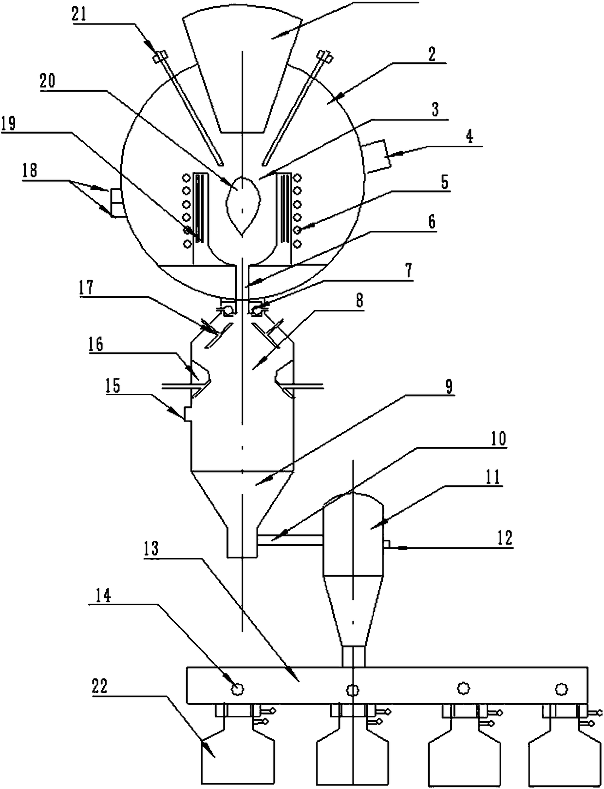 Titanium-based powder material preparing device