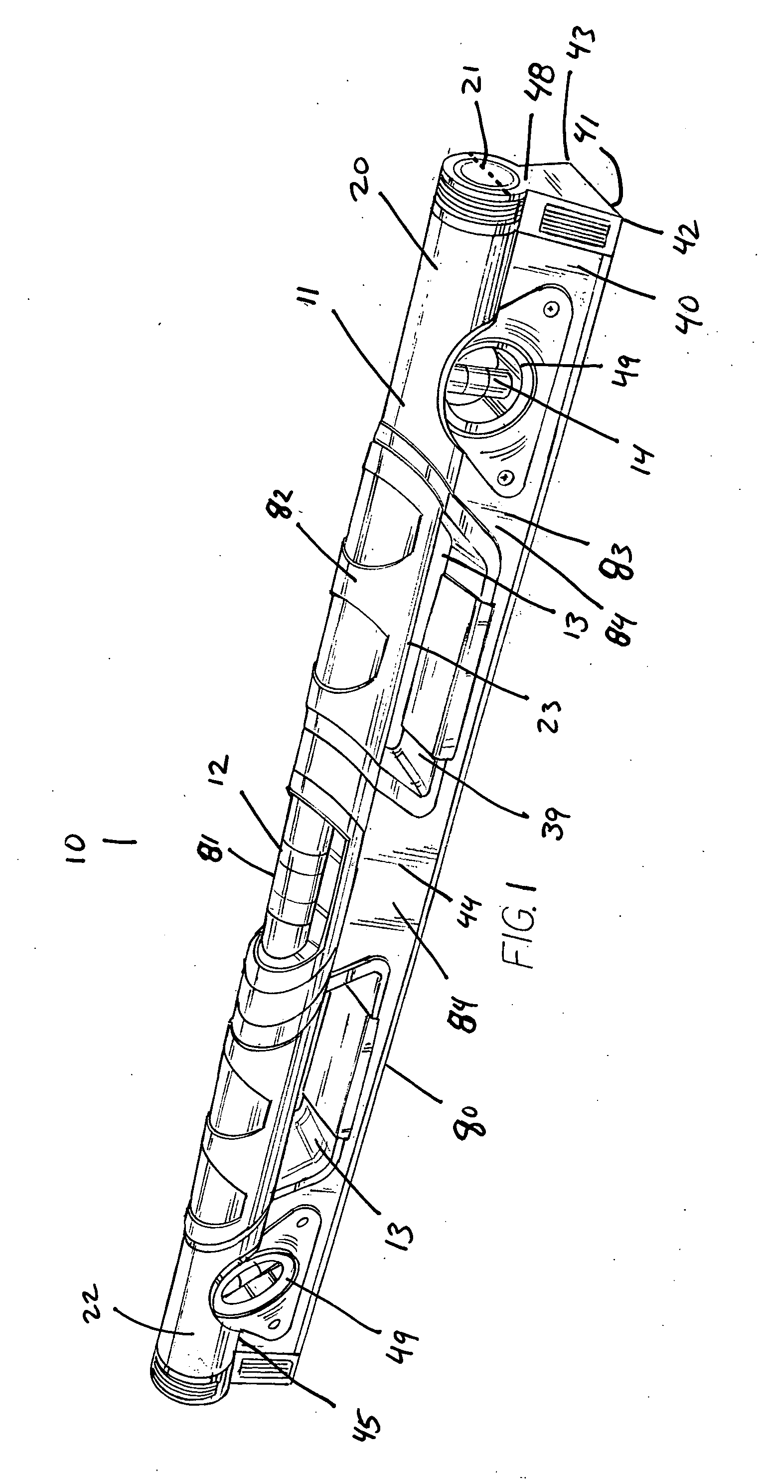 Level with cylindrical handle