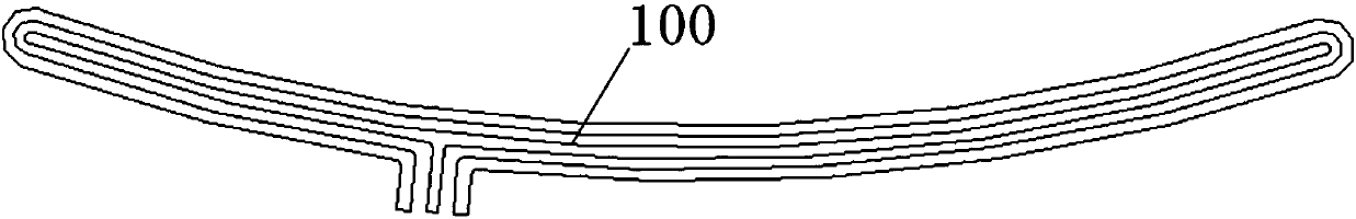 A device and method for laying wires on the interlayer of laminated glass