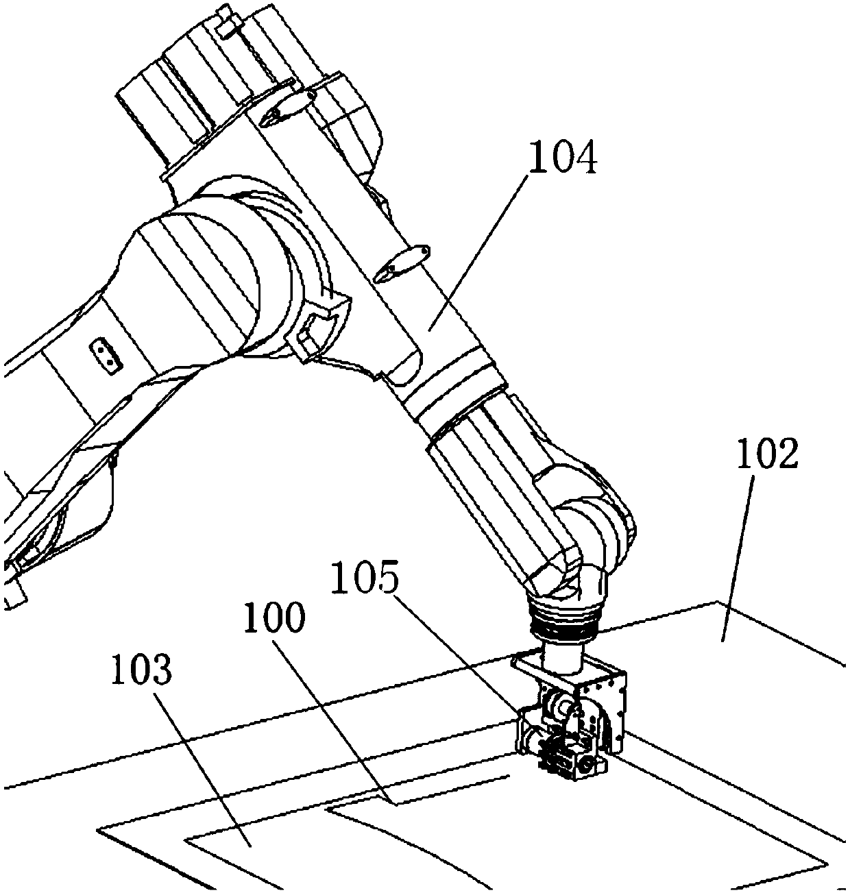 A device and method for laying wires on the interlayer of laminated glass