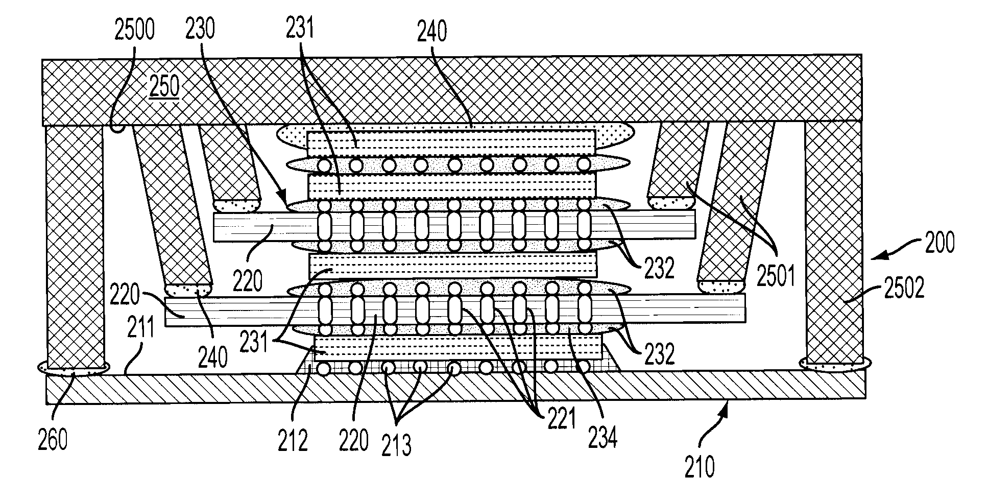 Enhanced thermal management of 3-d stacked die packaging