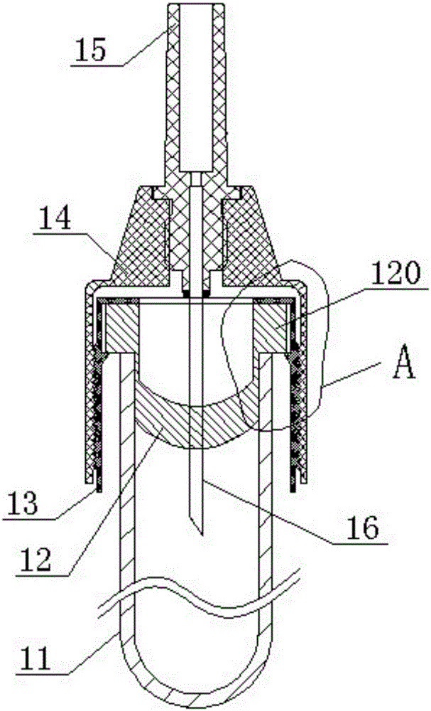 Integrated vacuum sampling device