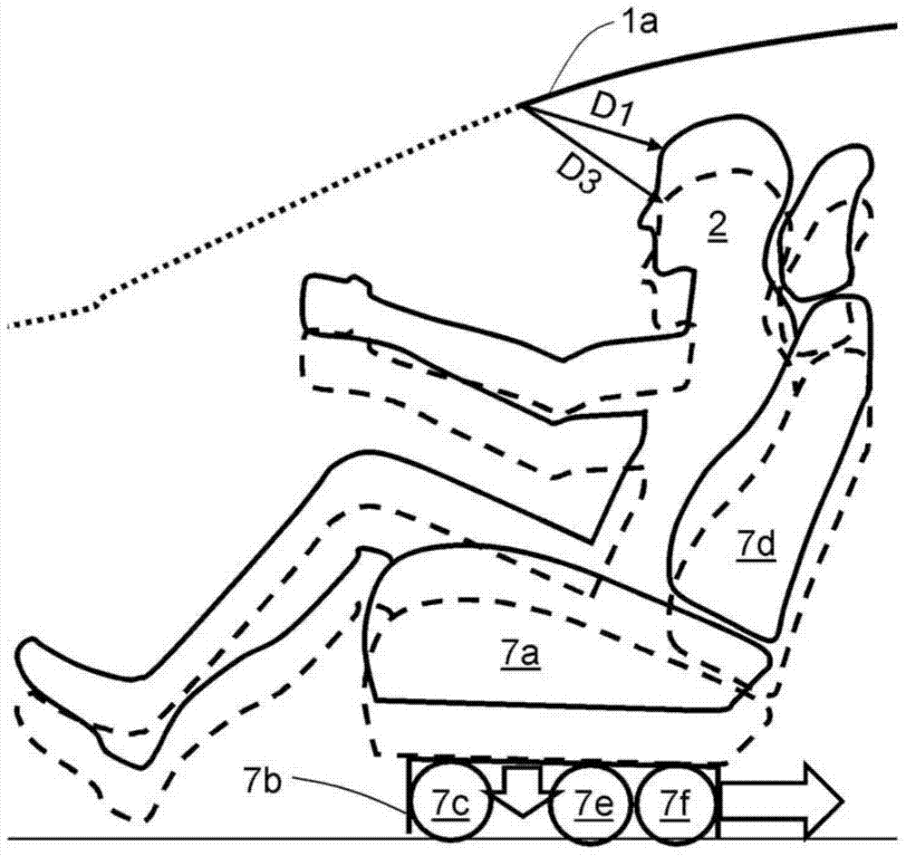 Apparatus and method for vehicle occupant protection in large animal collisions