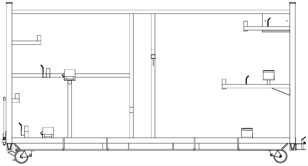 Automobile auxiliary muffler assembly sorting rack