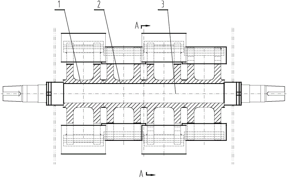 Crusher rotor block and crusher