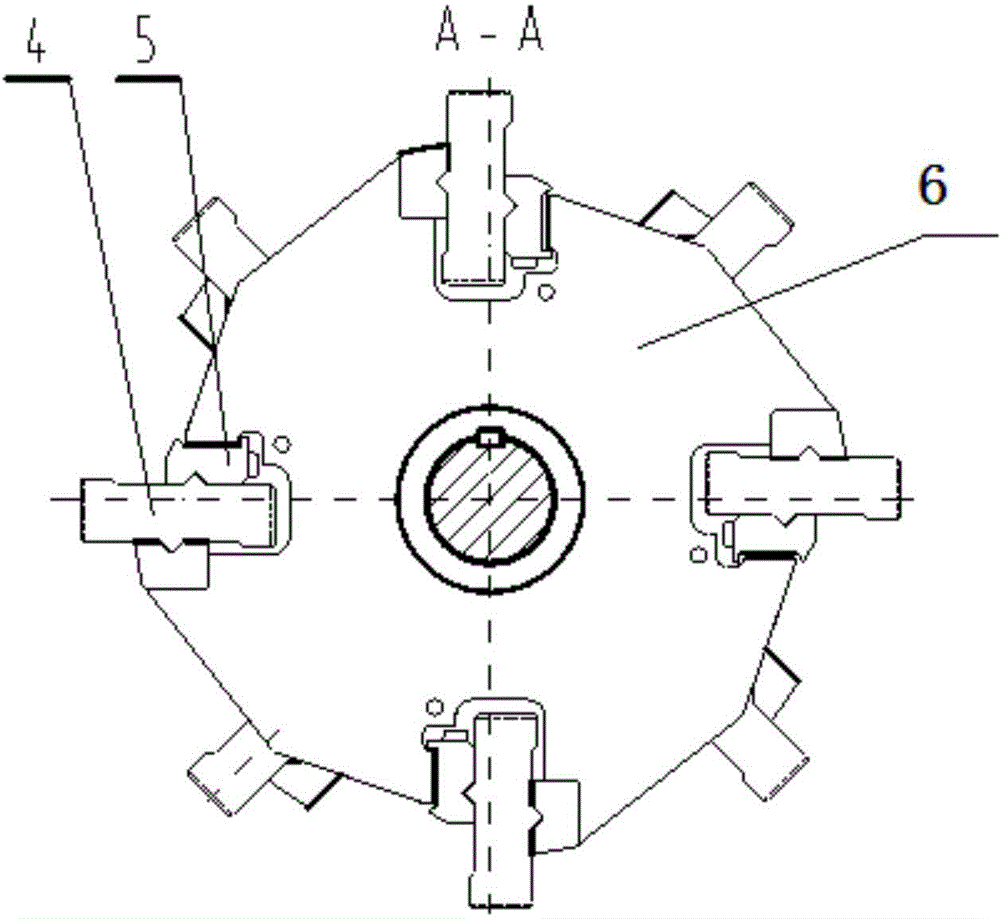 Crusher rotor block and crusher