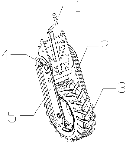 Driving device for mineral aggregate transport car