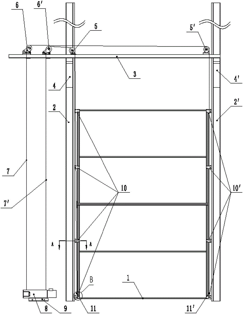 Full-automatic door used in workshop