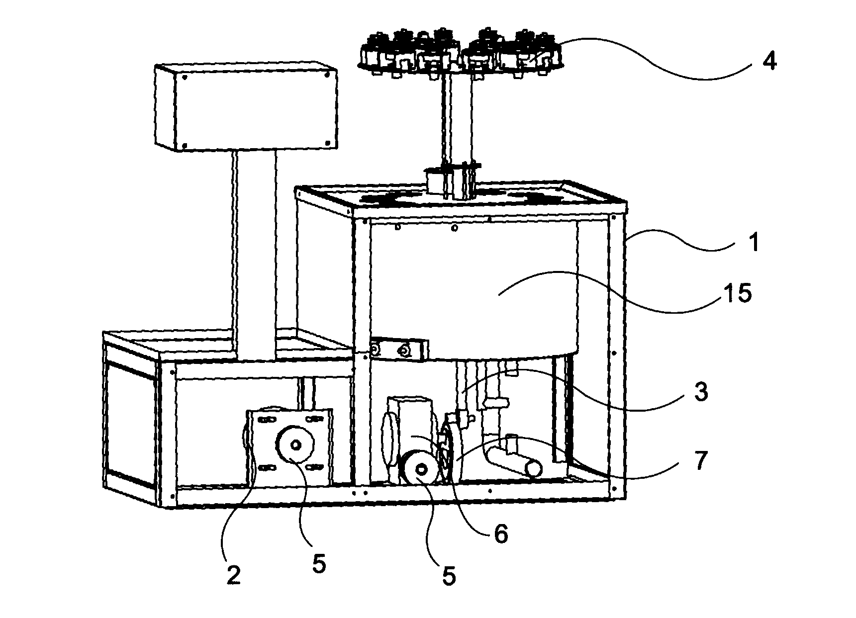 Lifting type hand sample machine