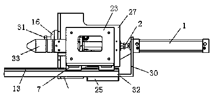 Edge folding and shape fixing mechanism for woven bag production assembly line