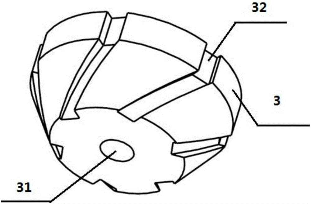 External mixed type rotary atomizing nozzle