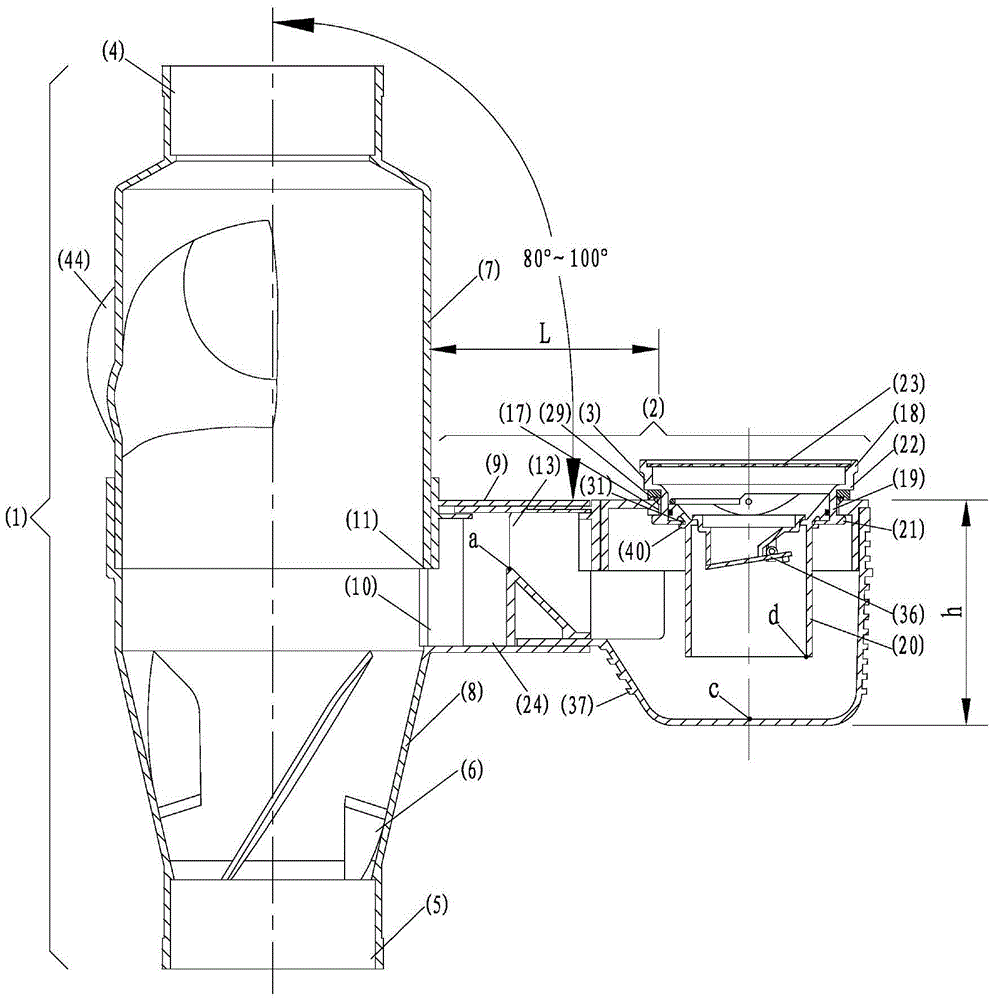 A capacity-expanding drainage collector for building toilets