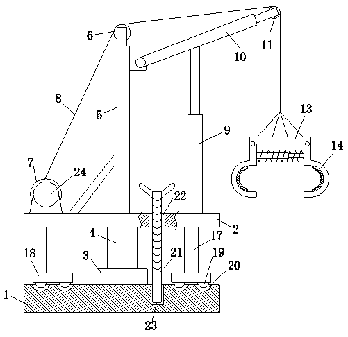 Building prefabricated component hoisting and conveying equipment