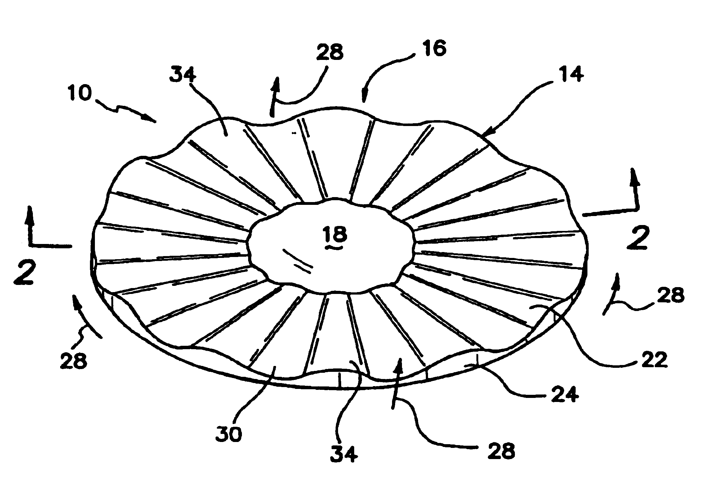 Contact lenses with blended microchannels