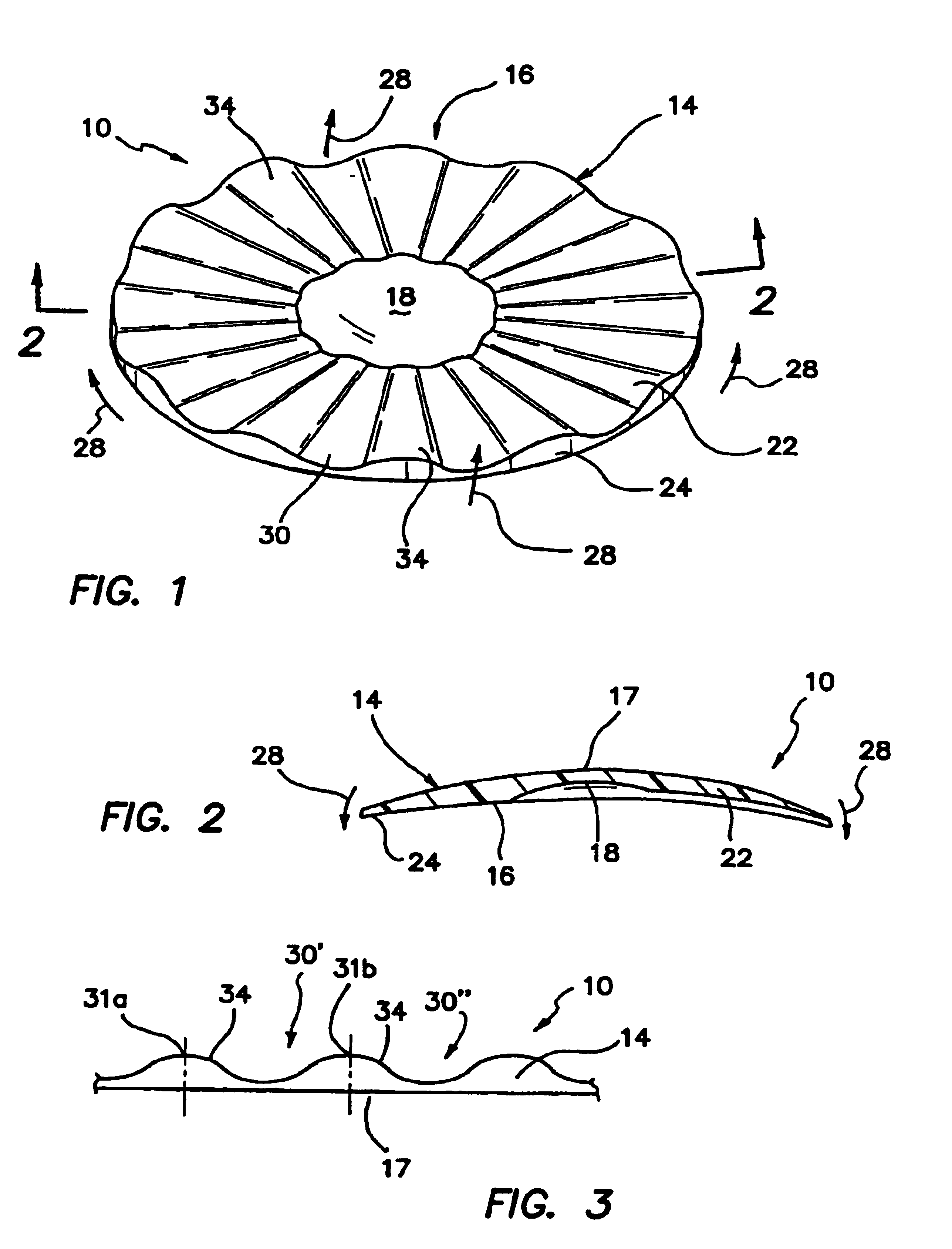 Contact lenses with blended microchannels