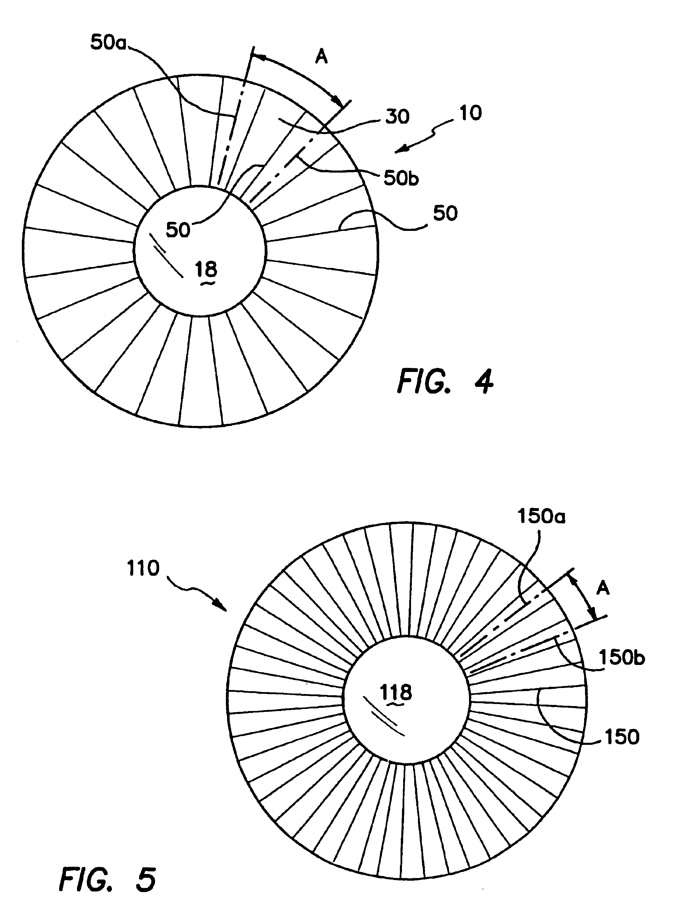 Contact lenses with blended microchannels