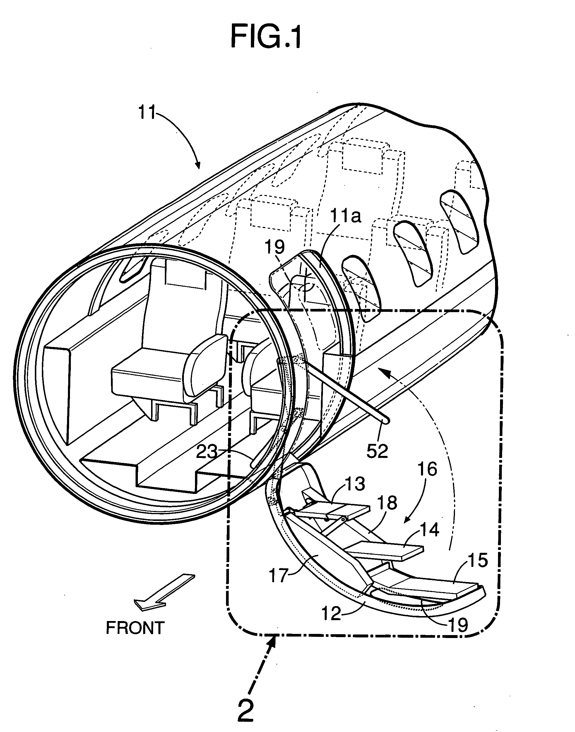 Boarding ramp device for aircraft