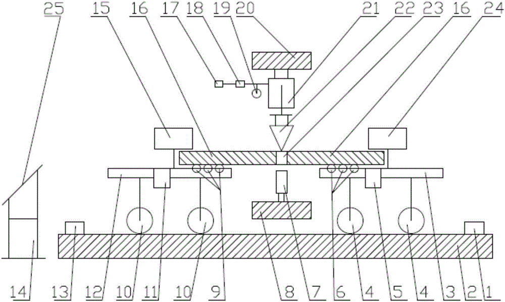 Automatic carrying type steel plate test robot