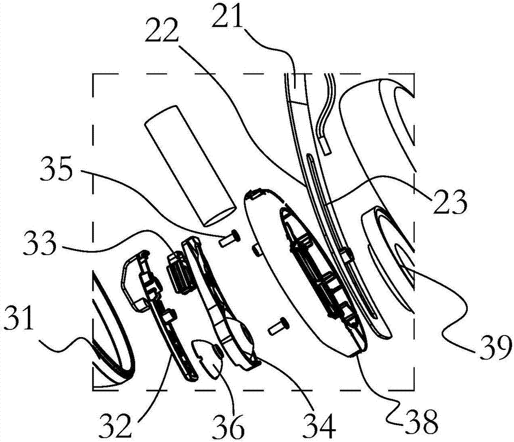 Head-mounted earphone having slide mechanisms