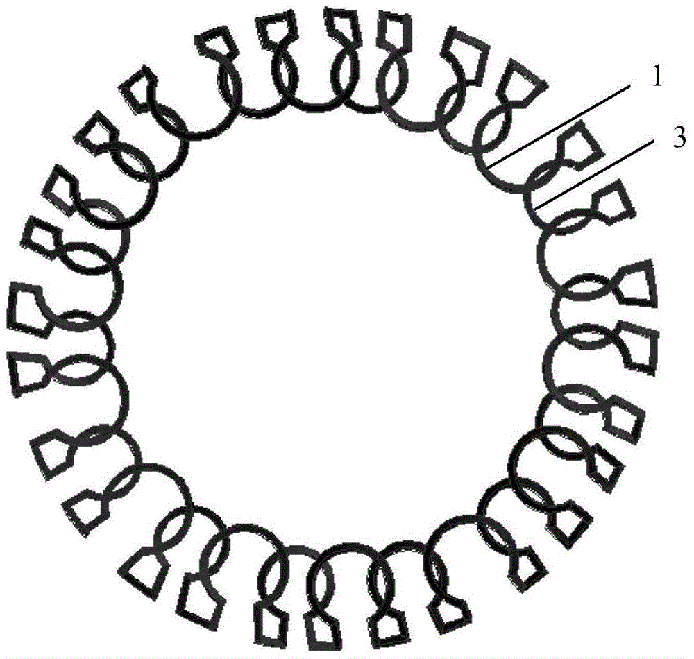 Double-layer surrounding type radio frequency coil for aging measurement of composite insulator umbrella skirt