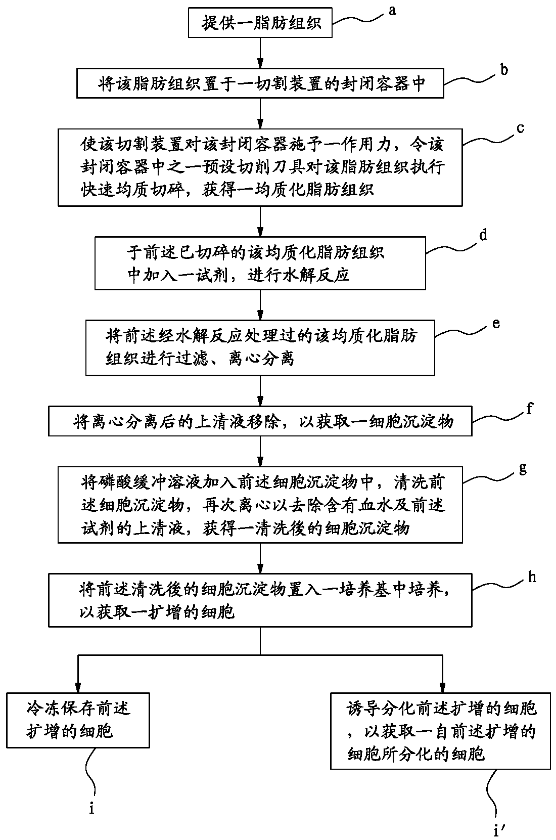 Method for isolating living cells of adipose tissue, pharmaceutical composition and use thereof, and cell bank