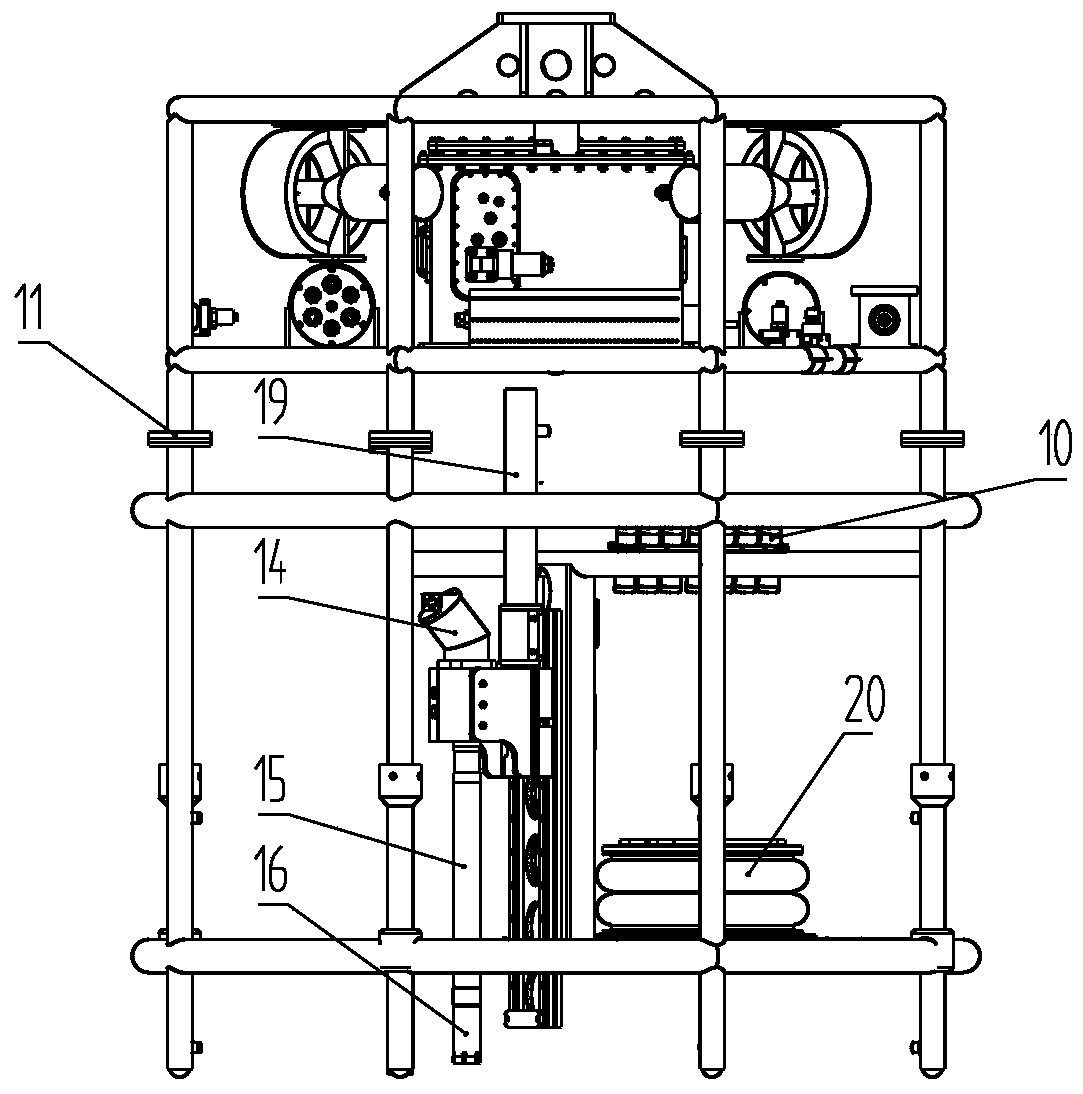 Deep sea movable portable drilling machine