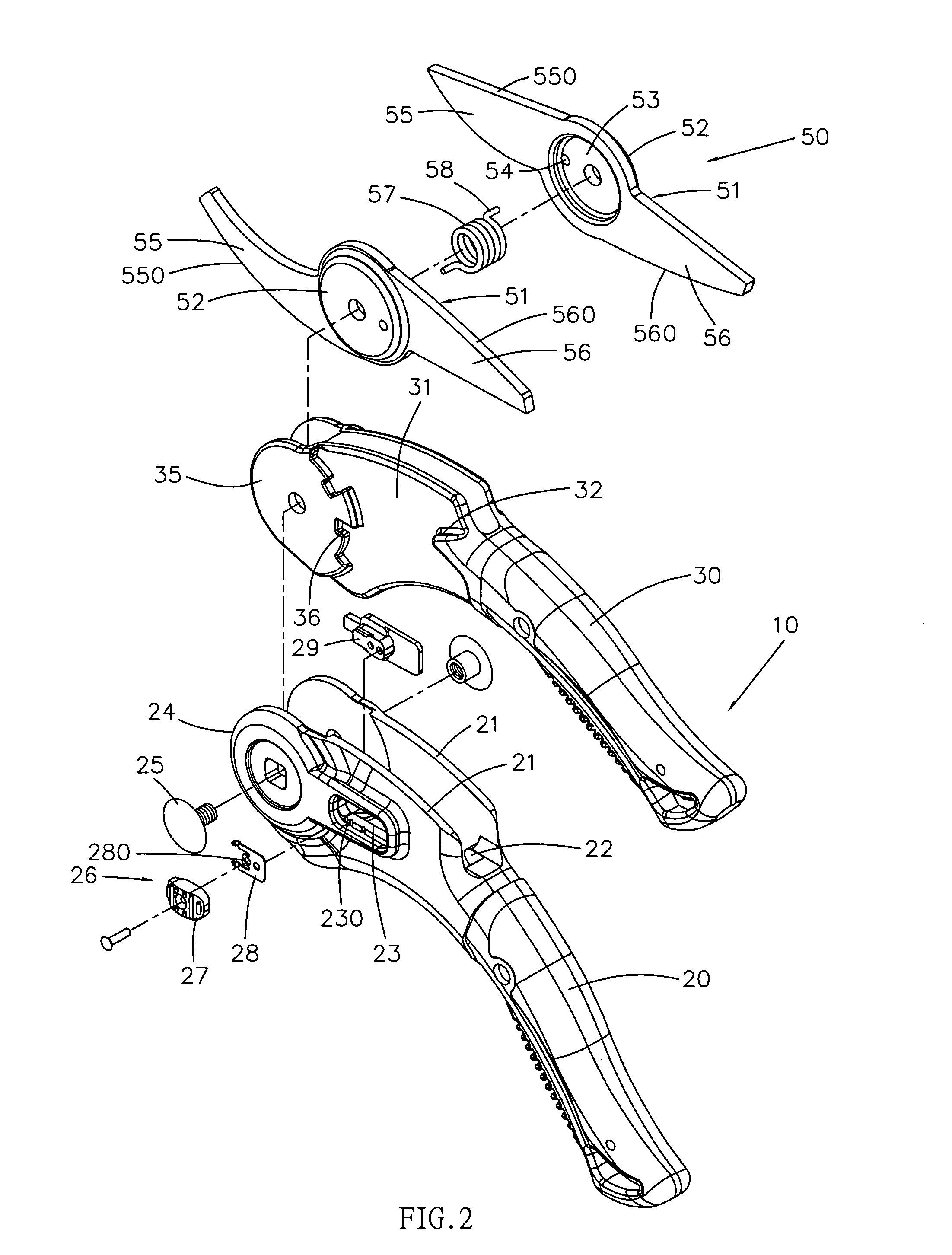 Gardening shears having two pruning effects