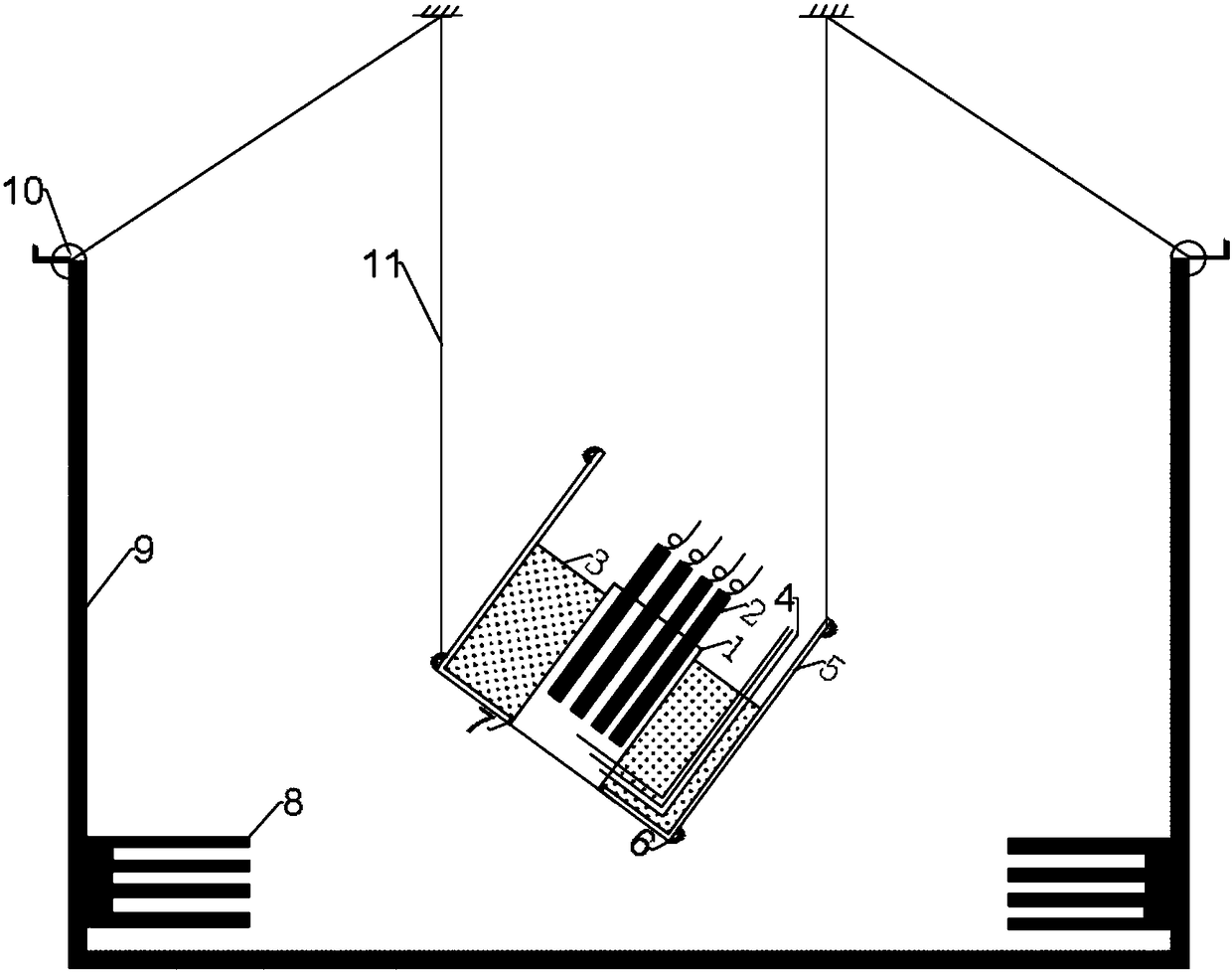 Visual pool type boiling and critical heat flux density test system and test method